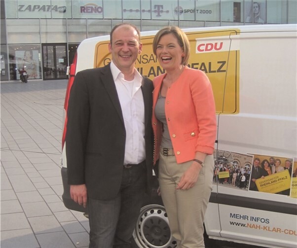 CDU Bürgermeisterkandidat Marco Roth aus St. Sebastian besprach mit Julia Klöckner brisante Themen zur Orts- und Landespolitik. privat