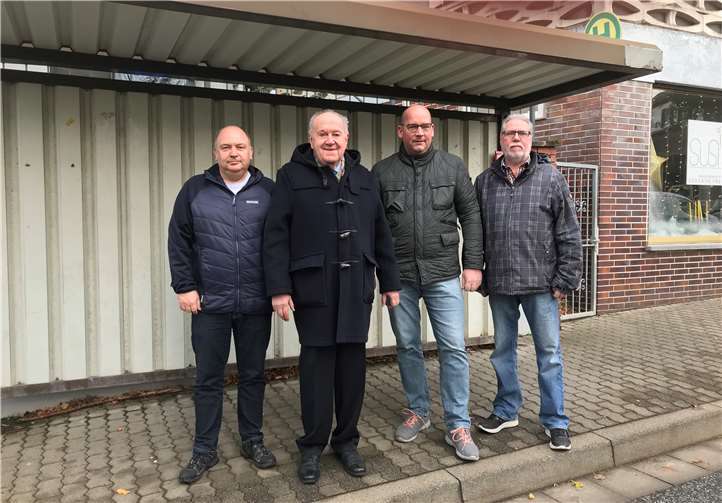 CDU Fraktion an der Haltestelle Stromberg Schule. Foto: privat