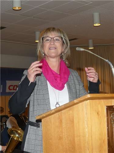 CDU-Kreisvorsitzende MdL Anke Beilstein ließ das politische Jahr 2018 Revue passieren und wagte einen Ausblick.