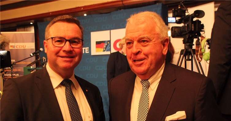 CDU-Landtagsabgeordnete Horst Gies und Guido Ernst.Foto: privat