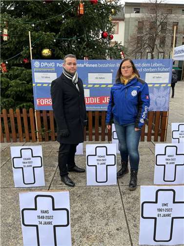 CDU-Landtagsabgeordneter Torsten Welling mit Noriko Nagy, stellv. Landesvorsitzende der DPolG RLP.  Foto: privat