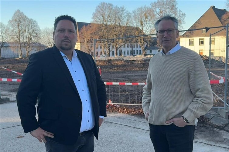 CDU-Landtagskandidat Andreas Birtel, Adrian Jukic bpd. Foto: Robin Scheid