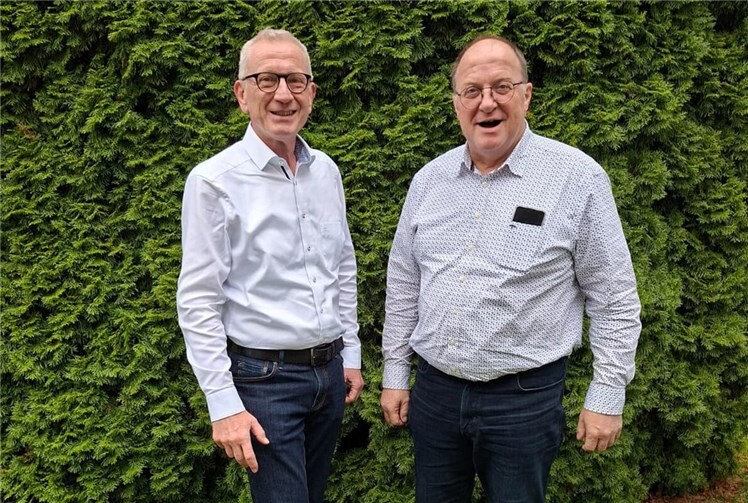 CDU-Landtagskandidat Guido Orthen (l.) und Guido Nisius, Bürgermeister der VG Adenau, tauschten sich über aktuelle Themen aus. Foto: G.Orthen