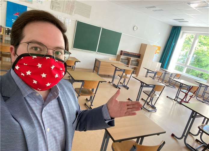 CDU-Landtagskandidat Pascal Badziong fordert mehr Verantwortung für die Schulen und flexiblen Wechselunterricht, um Schulschließungen zu vermeiden.Foto: CDU
