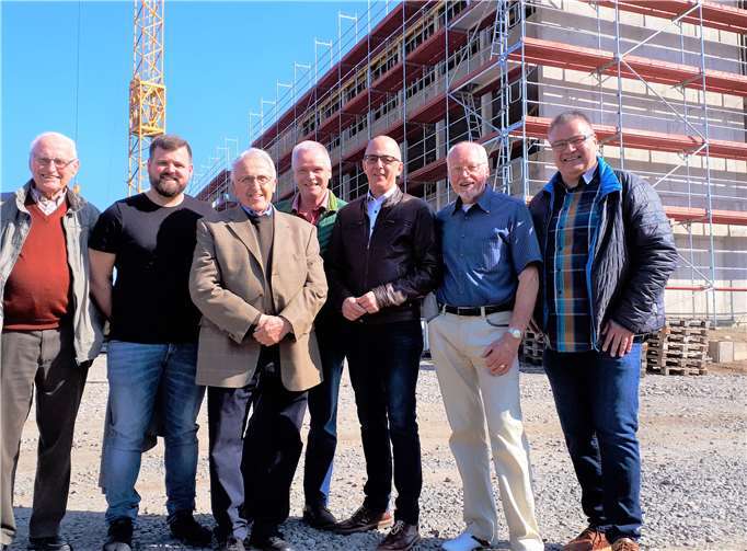 CDU Teilnehmer (vlnr): Gerhard Kinne; Martin Heinz, Martin Wassmann (Ortsbeiratskandidat), Hans-Joachim Heckmann (Ortsbeiratskandidat), Wolfgang Hardt, Romed H. Kaufhold, Frank Grandke.