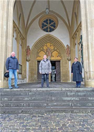 CDU-Vorsitzender Gerhard Raspiller, CDU-Landtagskandidat Torsten Welling und Stadtbürgermeisterin Claudia Schneider.Foto: privat