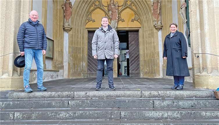 CDU-Vorsitzender Gerhard Raspiller, CDU-Landtagskandidat Torsten Welling und Stadtbürgermeisterin Claudia Schneider.Foto: privat