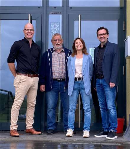 CDU sieht Existenz der Förderschule in Wimbach durch Förderschulreform der Landesregierung gefährdet – v.l. Christof Wehren, Udo Stratmann, Konrektorin Verena Ehrmann, Michael Korden. Quelle: CDU VG Adenau