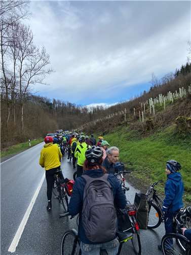 Ca. 70 Radfahrende nahmen teil.