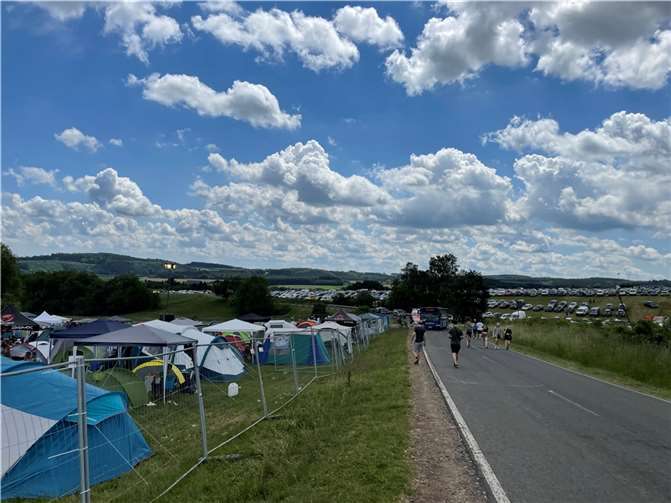 Campinggelände bei Rock am Ring. Foto: ROB