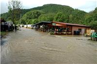 Campingplatz Europa überflutet