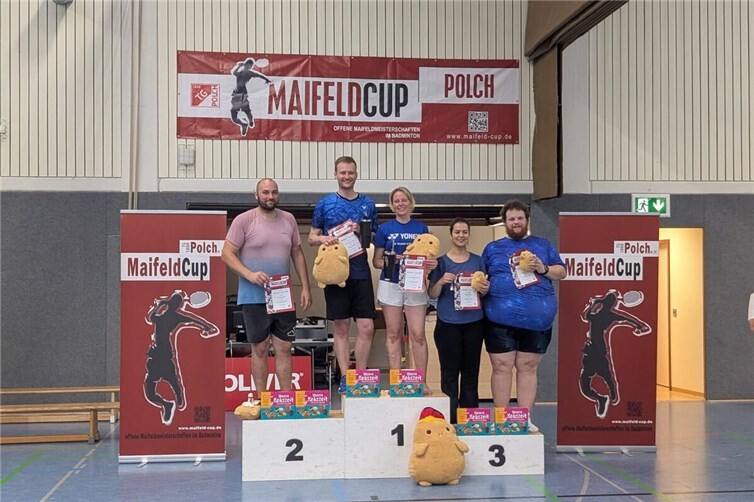 Carola Geisen und Felix Hammelmann freuen sich über den erkämpften 1. Platz.