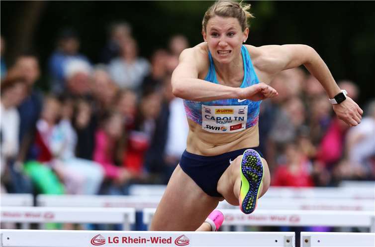 Carolin Schäfer gewann 2017 bei ihrem letzten Auftritt im Rhein-Wied-Stadion das Deichmeeting.Foto: privat