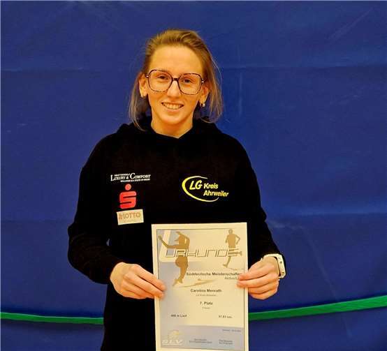 Carolina Menrath lief überraschend in das 400m Finale der Frauen.  Foto: privat