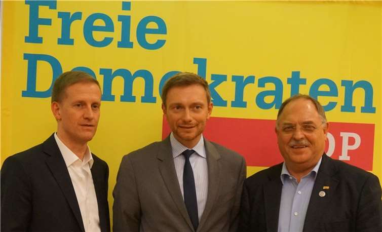 Carsten Renner, Christian Lindner, Günther Bomm (v.l.n.r.)
