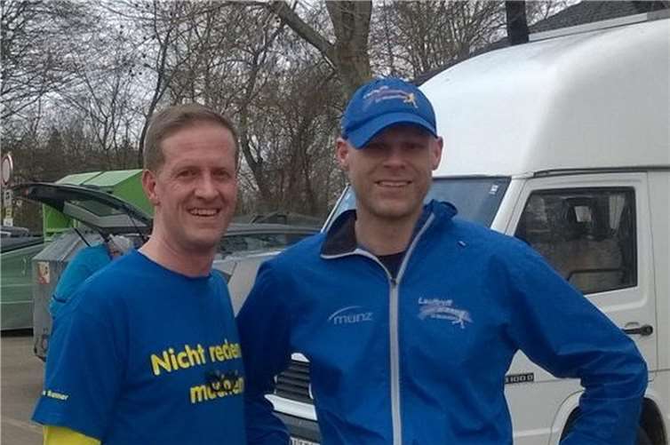 Carsten Renner und Jörn Daleki waren mit ihren Zeiten beim VL in Urmitz zufrieden. privat