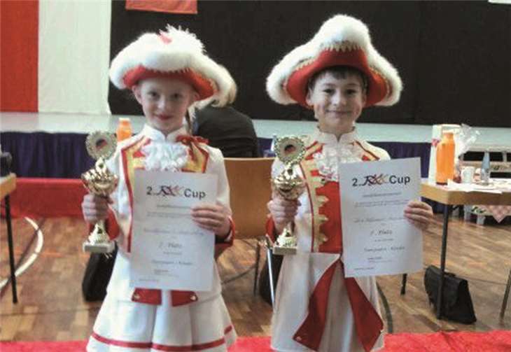 Cecila Hoffmann und Henry Welling haben in der Disziplin Gardetanz (Tanzpaare Kinder) den ersten Platz erreicht.Privat