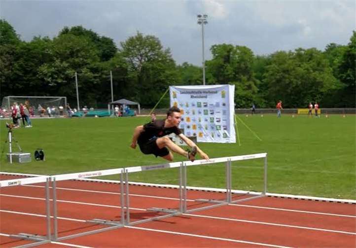 Cedric Kaminski war auch über 80m Hürden nicht zu schlagen.Foto: privat