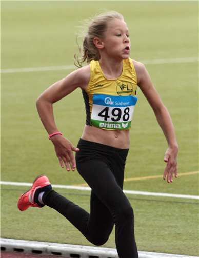 Celina Medinger im Sprint. privat