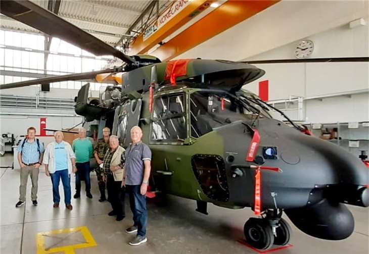 Ch. Menzenbach, H. Wiebe, W. Wittlich , OSFw W. Popp Lw- Schule , F. Wittlich und B. Molitor. Foto: privat