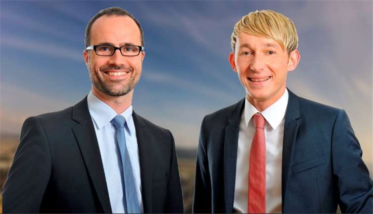 Chef der Staatskanzlei Clemens Hoch (links) und Marc Ruland, MdL. privat