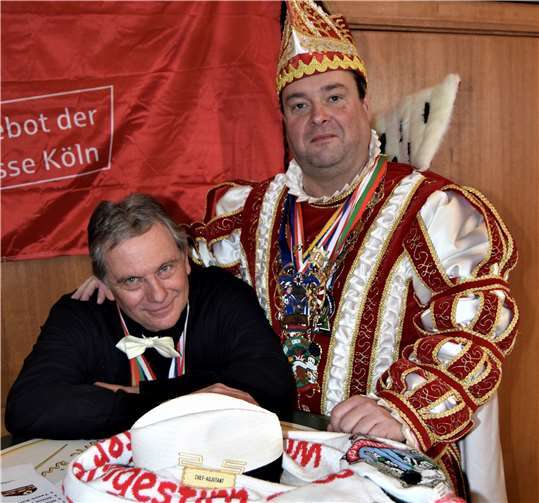 Chefadjutant Winfried von Sturm und der Wormersdorfer Prinz Dirk, als von Sturm gefeuert wurde.
