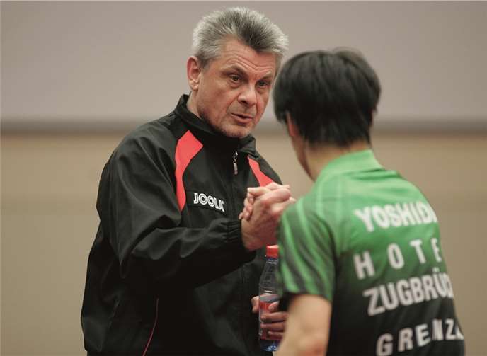 Cheftrainer Anton Stefko will die theoretische Chance auf die Play-offs wahren. Wolfgang Heil/TTC Zugbrücke Grenzau