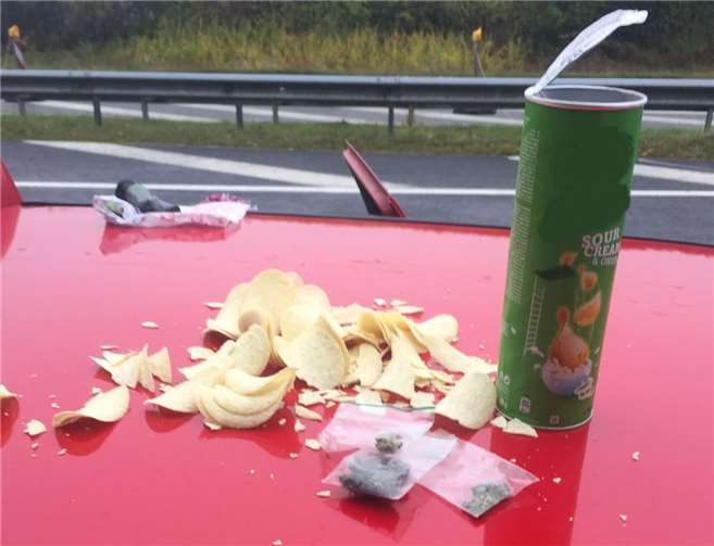 Chipsdose mit neuer Geschmacksrichtung. Foto: Bundespolizeiinspektion Trier