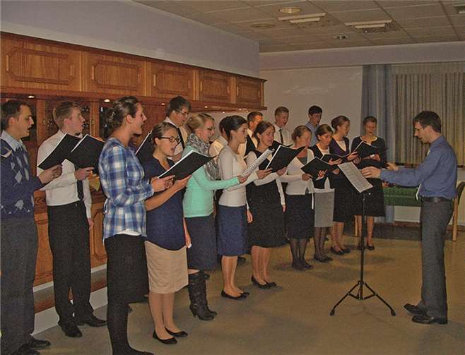 Chor der Mennoniten aus der Brüdergemeinde Urbach. privat