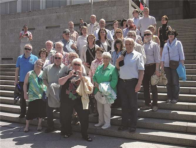 Chorgemeinschaft Koisdorf an der Domplatte in Köln. Privat