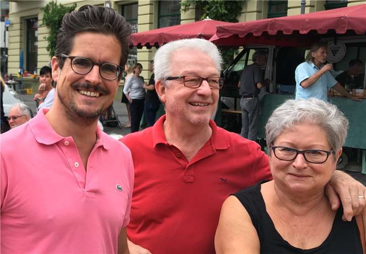 Christian Altmaier (li.) und Manfred Bastian setzen sich für einen Wochenmarkt in der Altstadt ein.privat