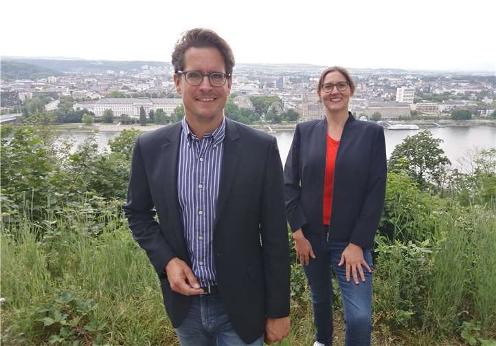 Christian Altmaier und Kathrin Laymann.Quelle: Freie Wähler Koblenz
