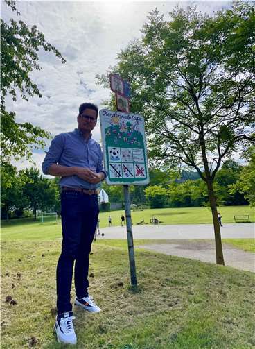 Christian Altmaier vor Ort. Foto: privat