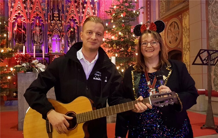 Christian Ferber und Katja Hohn präsentierten eine Akustik-Version des Brings-Hit „Hallelulja“.