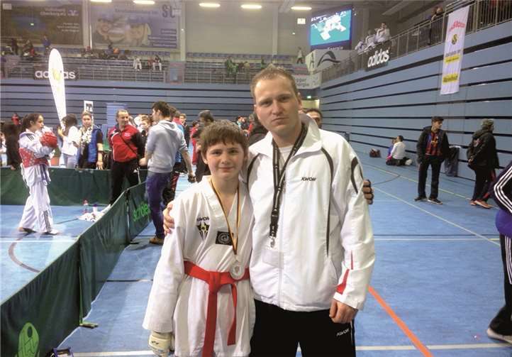 Christian Freiberger erkämpfte sich den Vizemeistertitel Kadetten -61kg.  privat