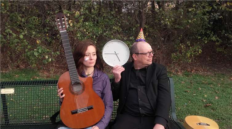 Christian Gottschalk und Victoria Burkert sind beide LiedStrich- erfahrende Rampensäue. Foto: Rheinbach Liest