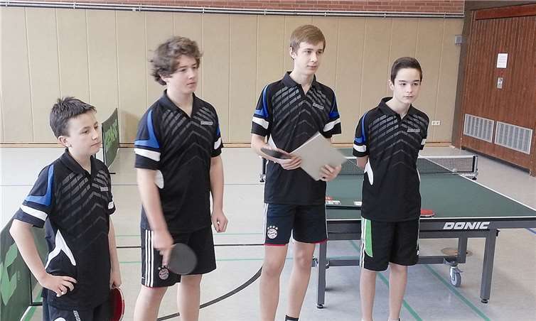 Christian Hellenthal, Mika Zeyen, Philipp Müller und Christian Conrady (v.l.). Privat