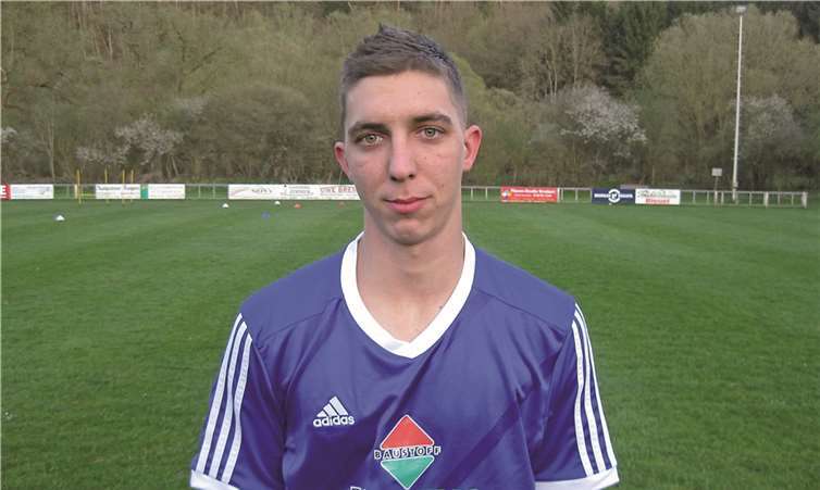 Christian Lückenbach erzielte mit einem Kopfball den zwischenzeitlichen Ausgleich.privat