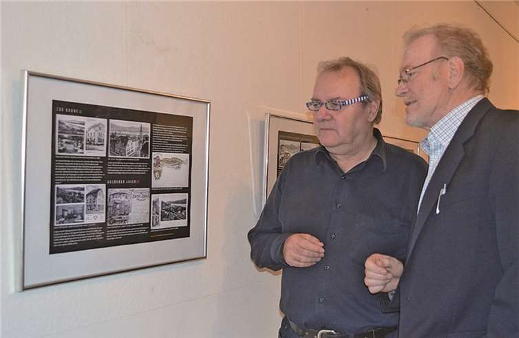 Christian Schmiedel und Hans Atzler machten die Ausstellung möglich.