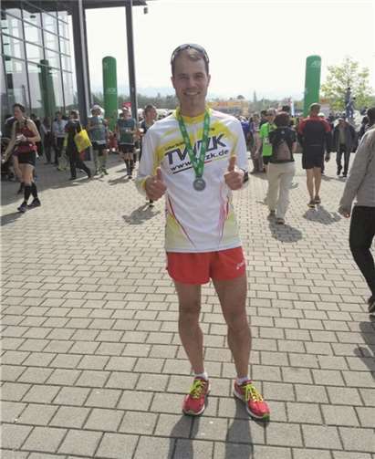 Christian Schmitz bei den Deutschen Halbmarathon Meisterschaften in Freiburg.