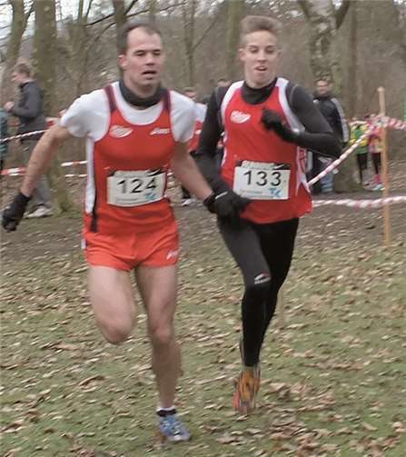 Christian Schmitz und Markus Schweikert kurz vor dem Ziel.privat