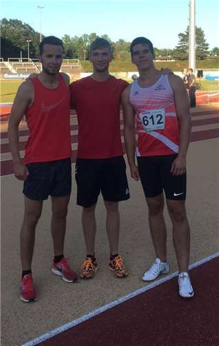 Christian Steffes, Andreas Giese und Gabriel Föhr in Siegburg (v. l.).