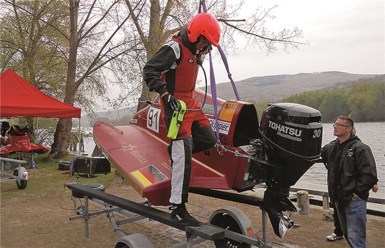 Christian beim Training in Lorch. privat
