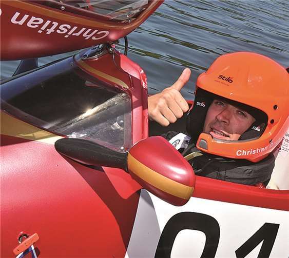 Christian ging für das Team Moselstern an den Start. privat