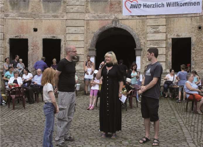 Christiane Heinrich-Lotz konnte viele Gäste auf dem Fort Asterstein begrüßen. privat