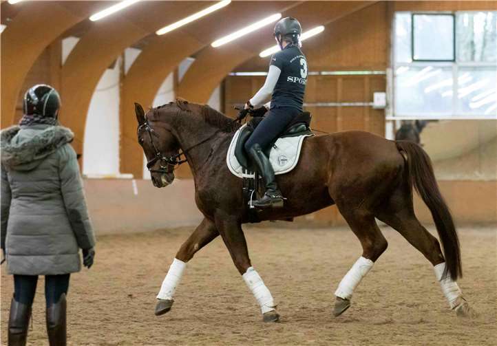 Christiane Lauer mit Beniciano.