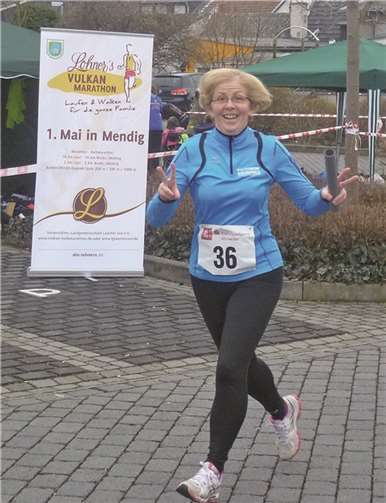 Christiane Münzel auf der Strecke