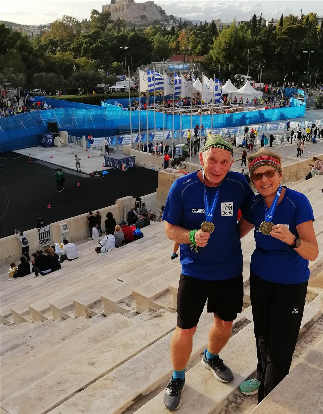 Christiane Münzel und Michael Rüb beim Marathon