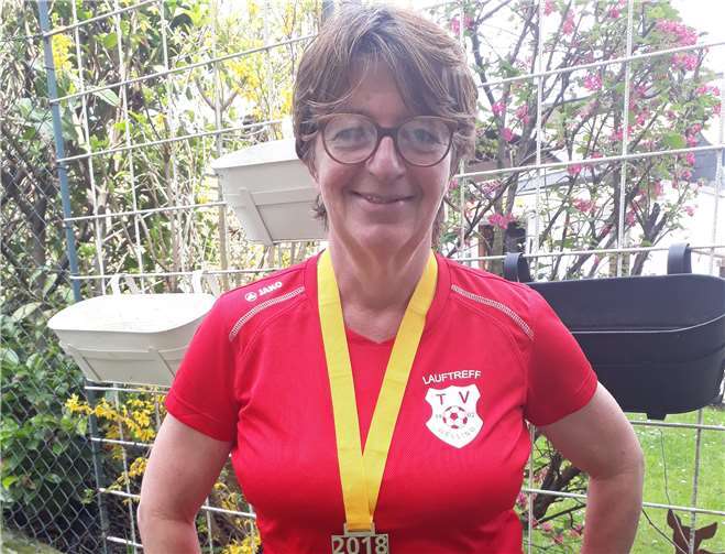 Christine Bayer kam nach 2:26:29 Stunden über die Ziellinie. Privat