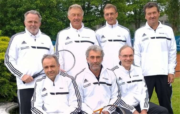 Christoph Hilpisch, Toni Schweitzer, Reinhard Schröck, Uli Gonsberg, Hans-Werner Remy, Ulli Scheyer und Rainer Konrath rechnen sich gute Chancen aus. privat